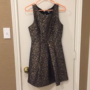 Beautiful black and gold floral dress